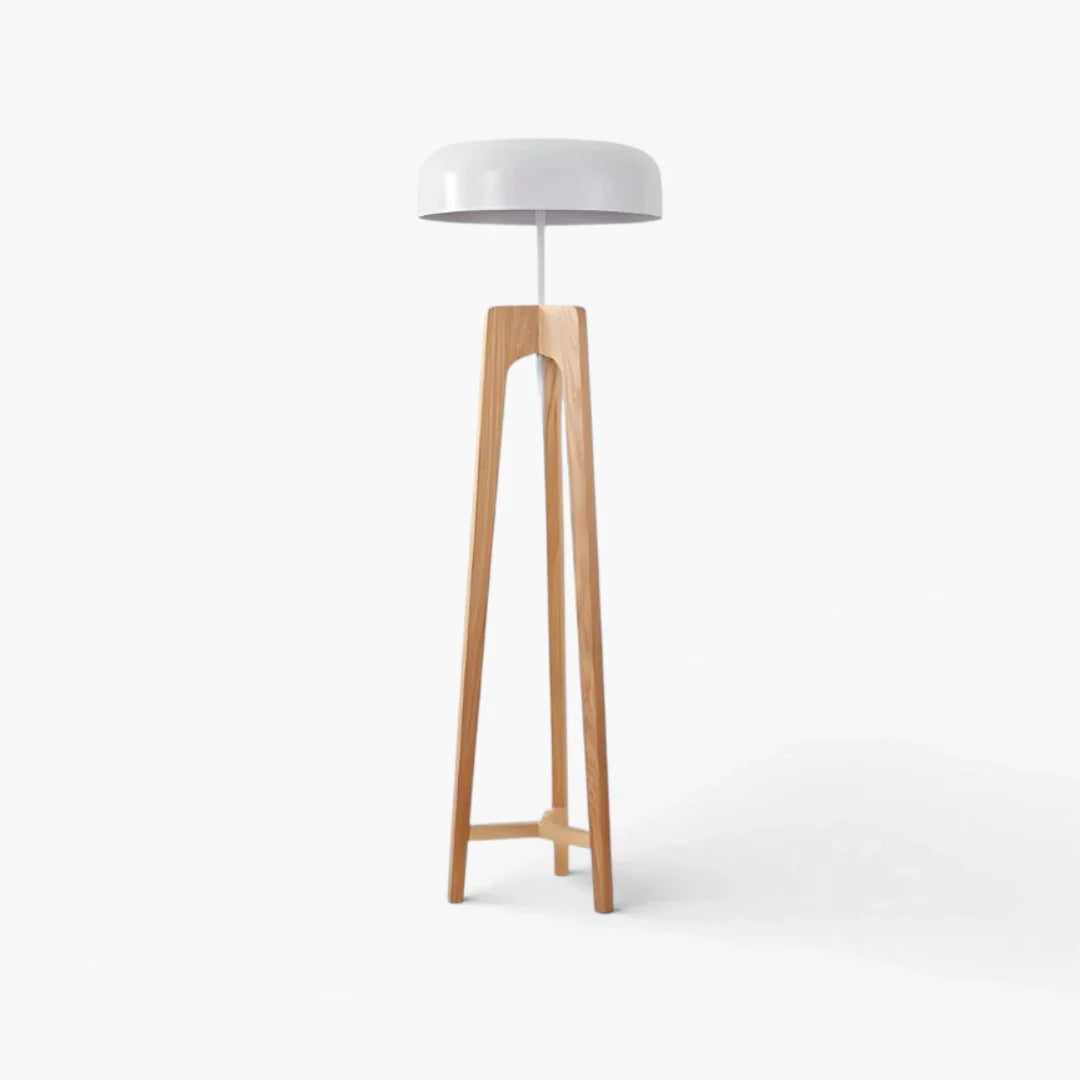 Lampe Sur Pied En Bois Classique