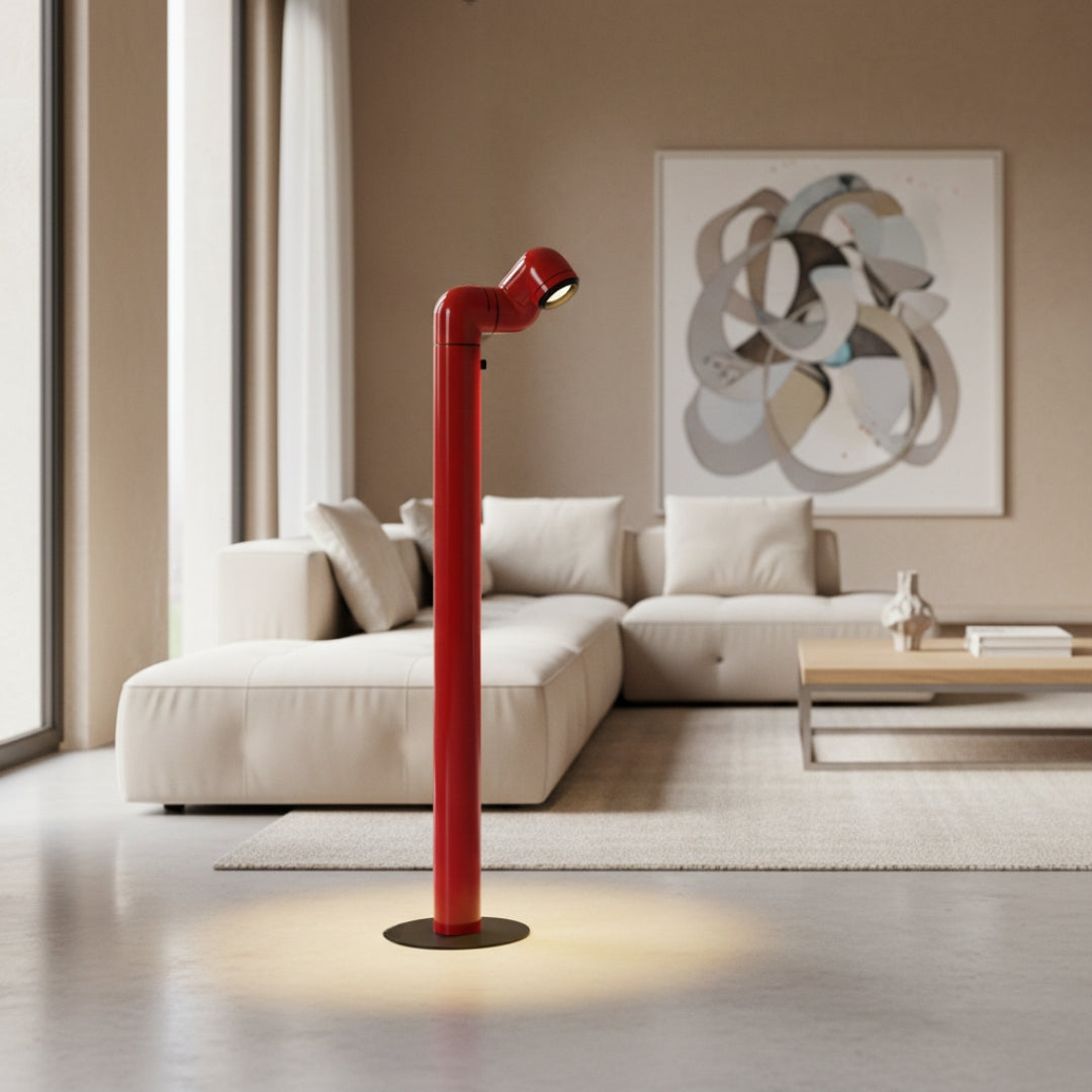 Lampe Sur Pied En Forme De Tuyau