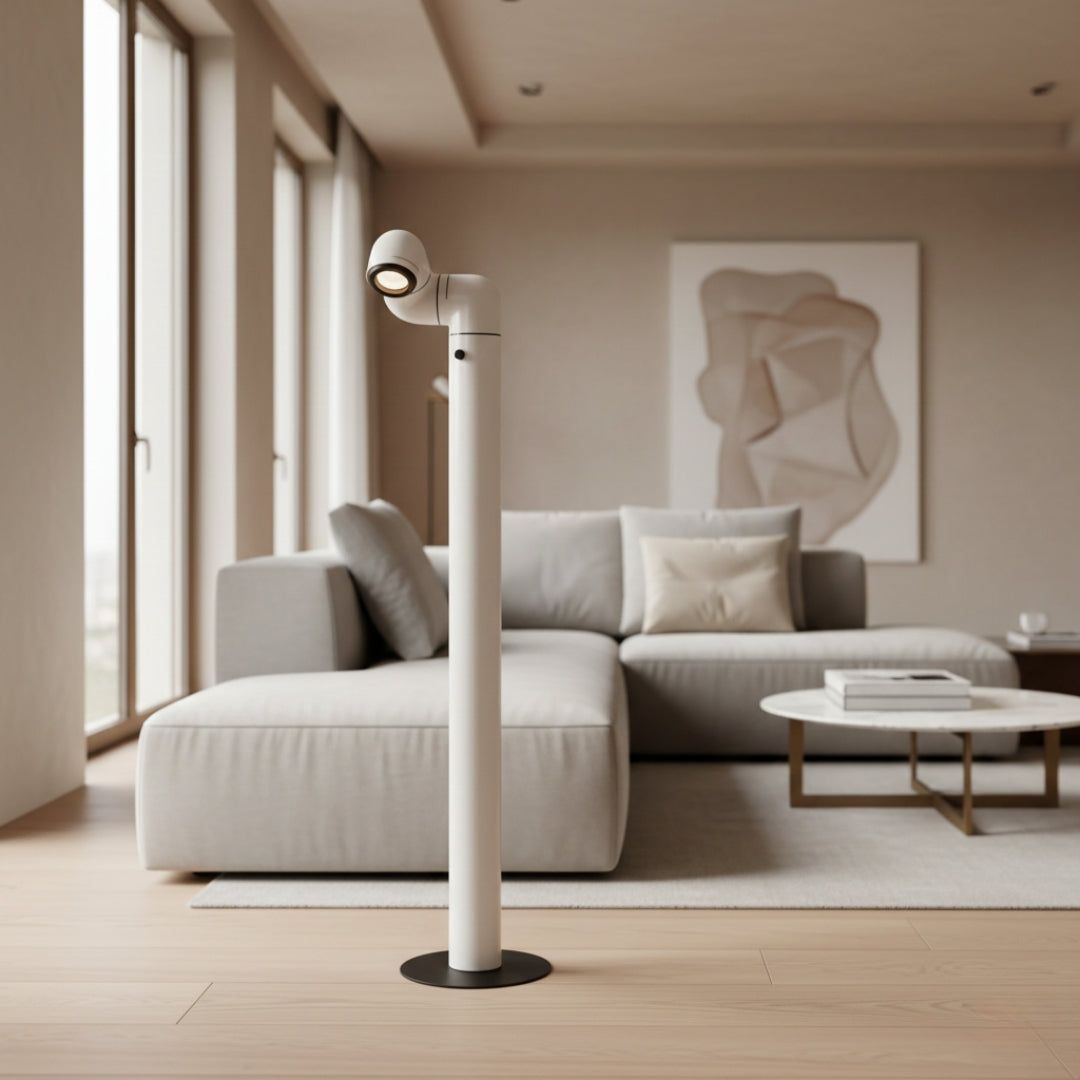 Lampe Sur Pied En Forme De Tuyau
