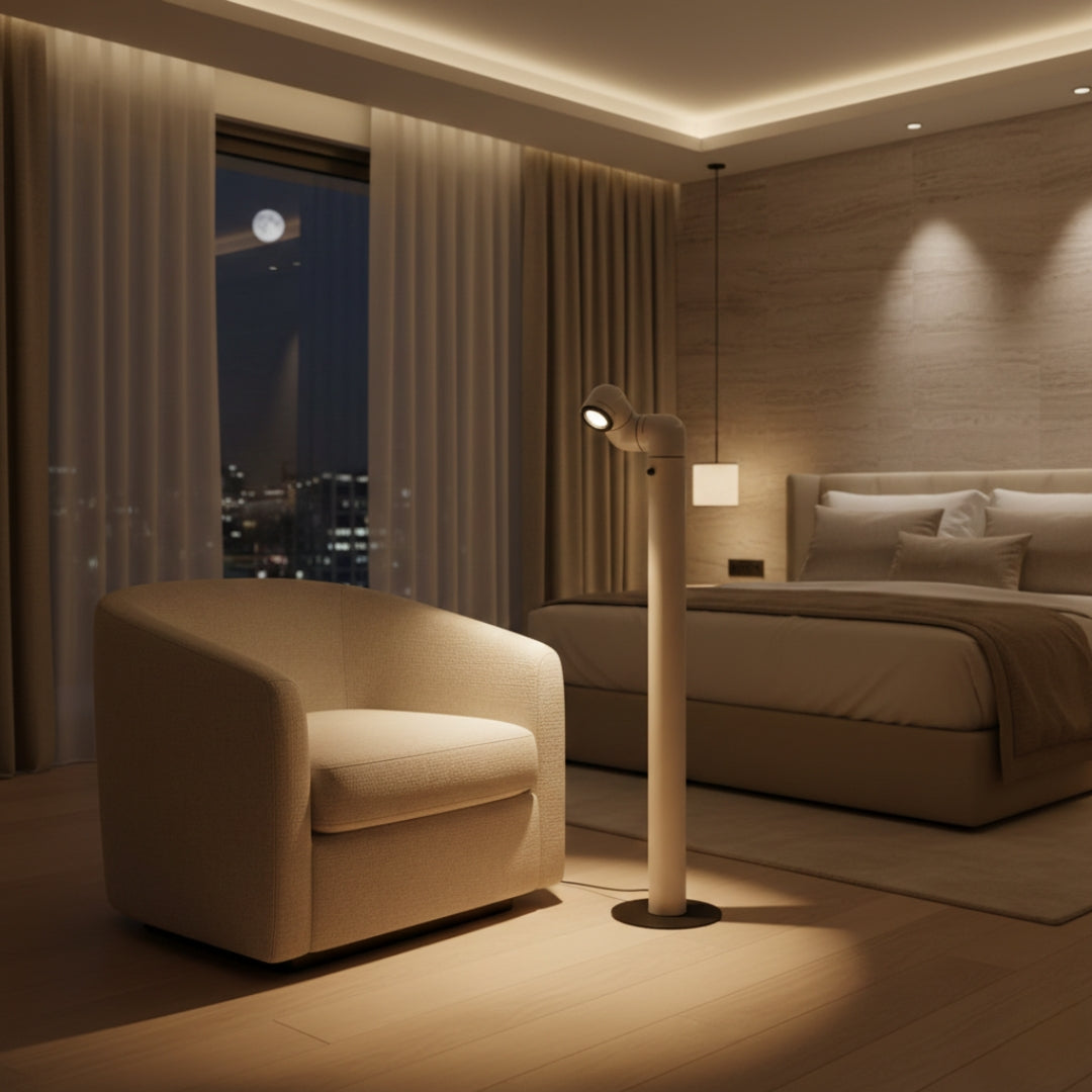 Lampe Sur Pied En Forme De Tuyau