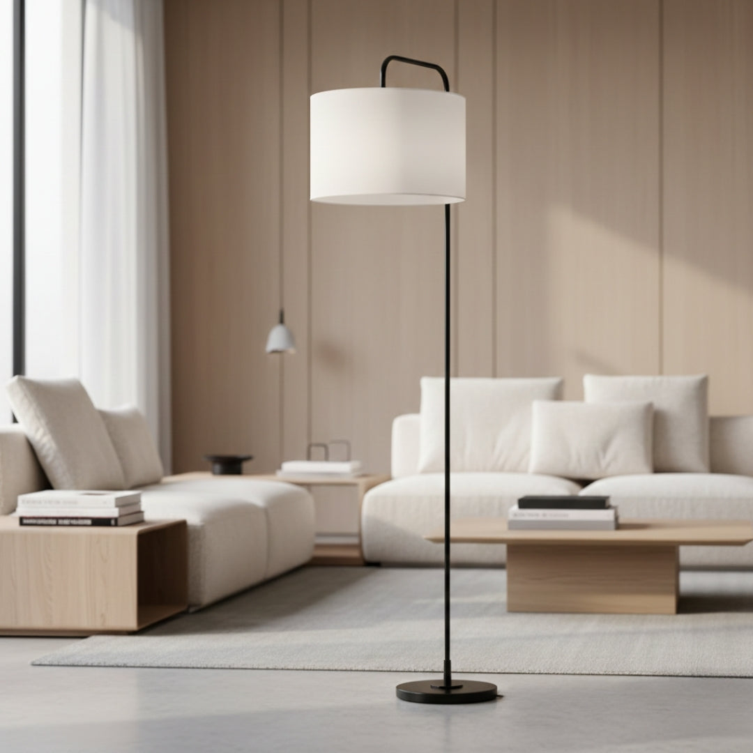 Lampe Sur Pied En Lin