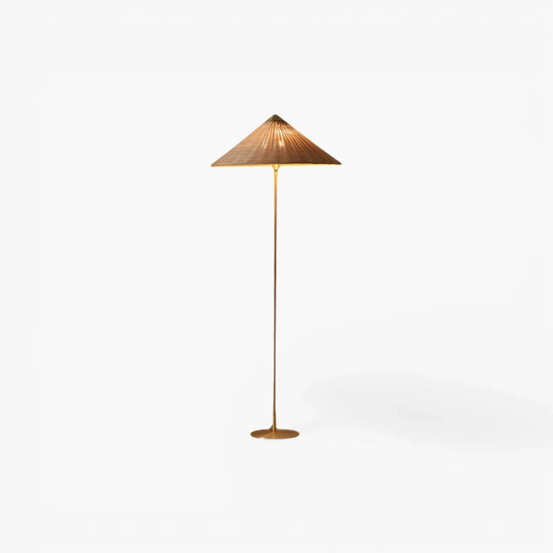 Lampe Sur Pied En Rotin