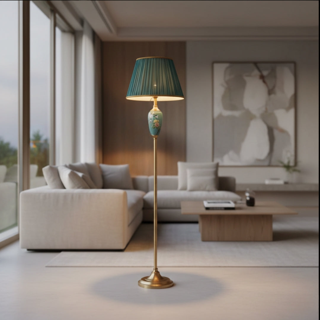 Lampe Sur Pied Motif Vintage