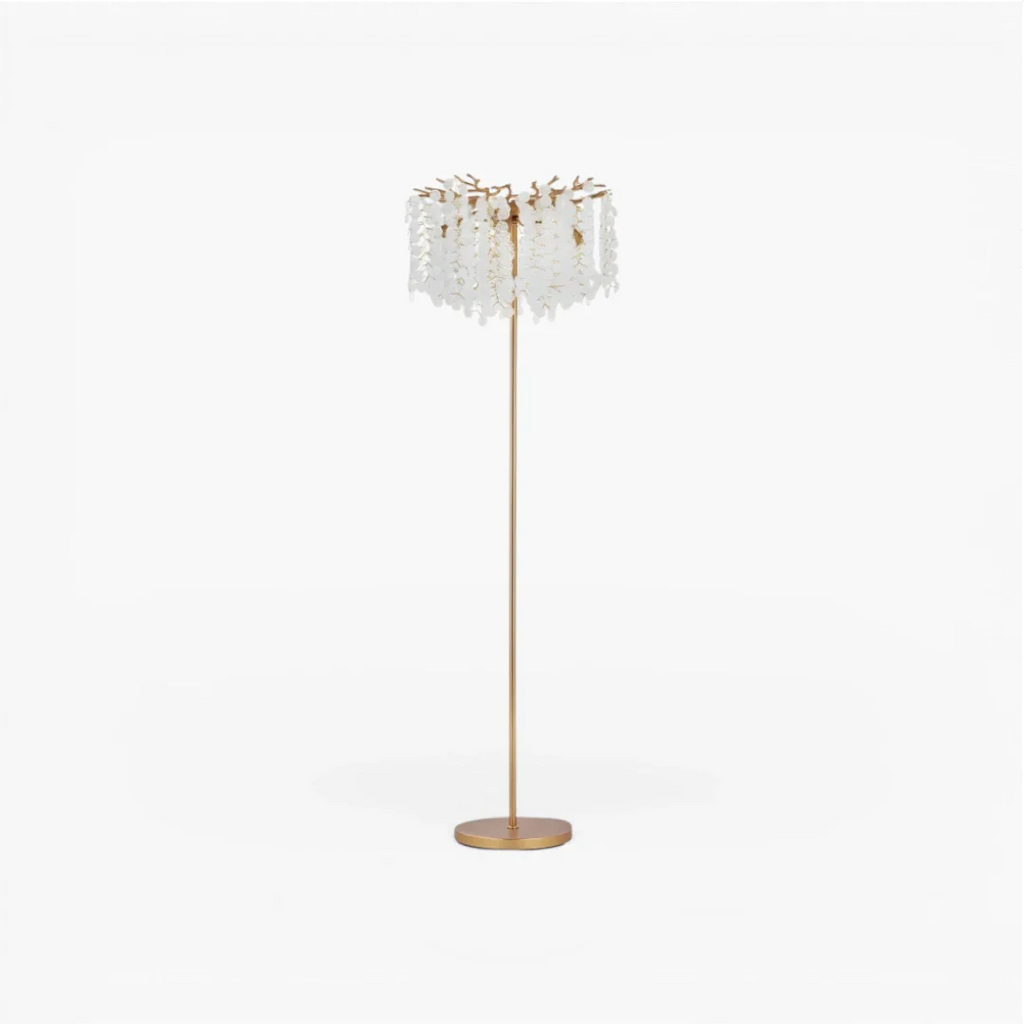 Lampe Sur Pied Pluie De Cristal