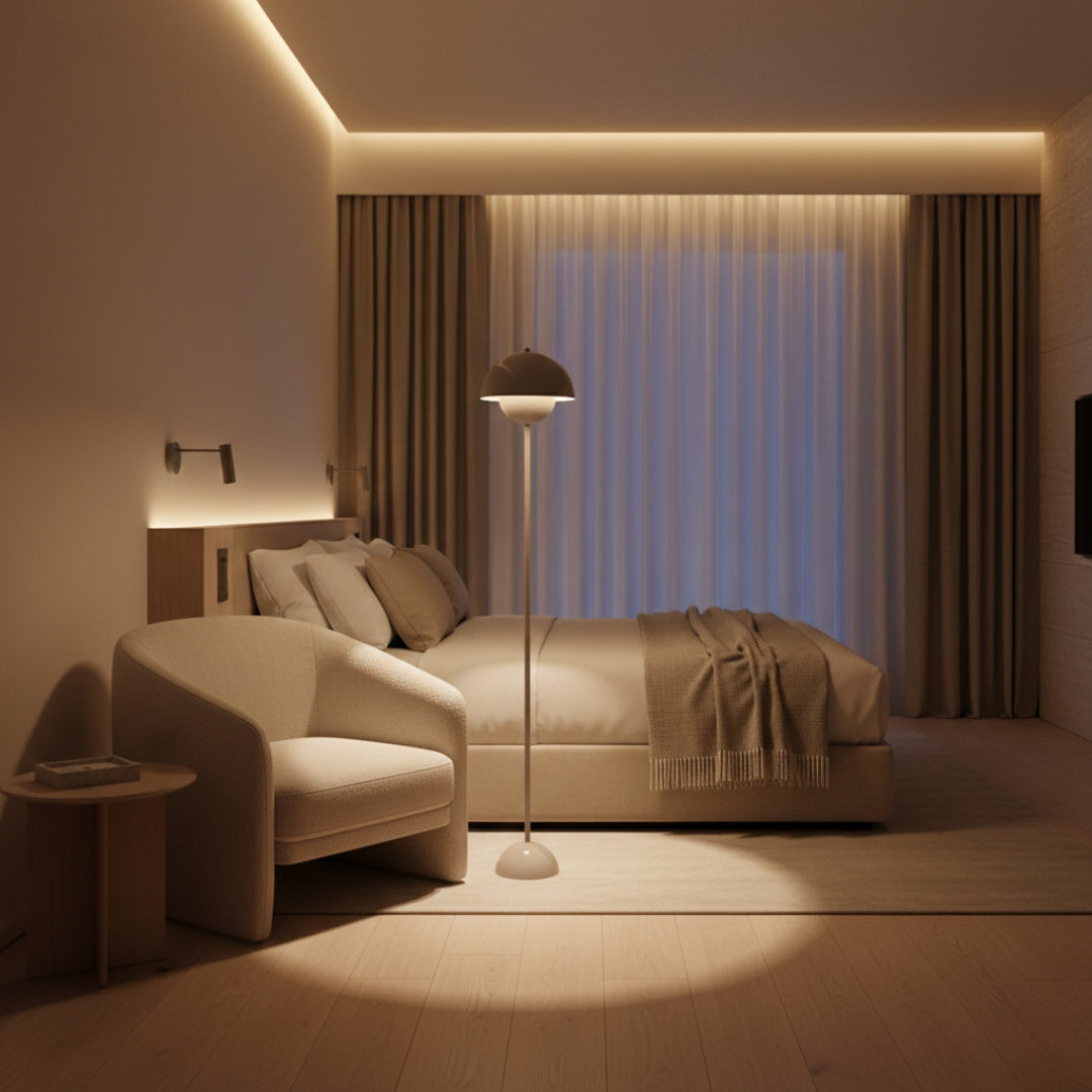 Lampe Sur Pied Style Contemporain
