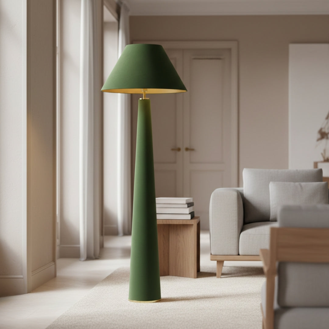 Lampe Sur Pied Verte