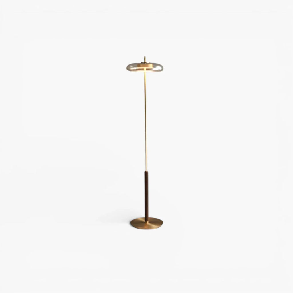 Lampe Sur Pied Vintage Dorée