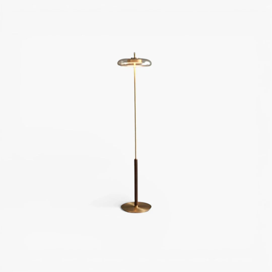 Lampe Sur Pied Vintage Dorée