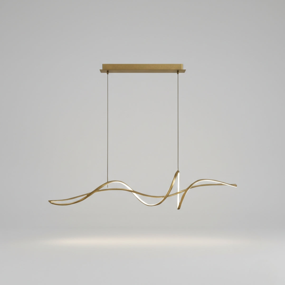 Lustre LED Design en Aluminium – Salle à Manger