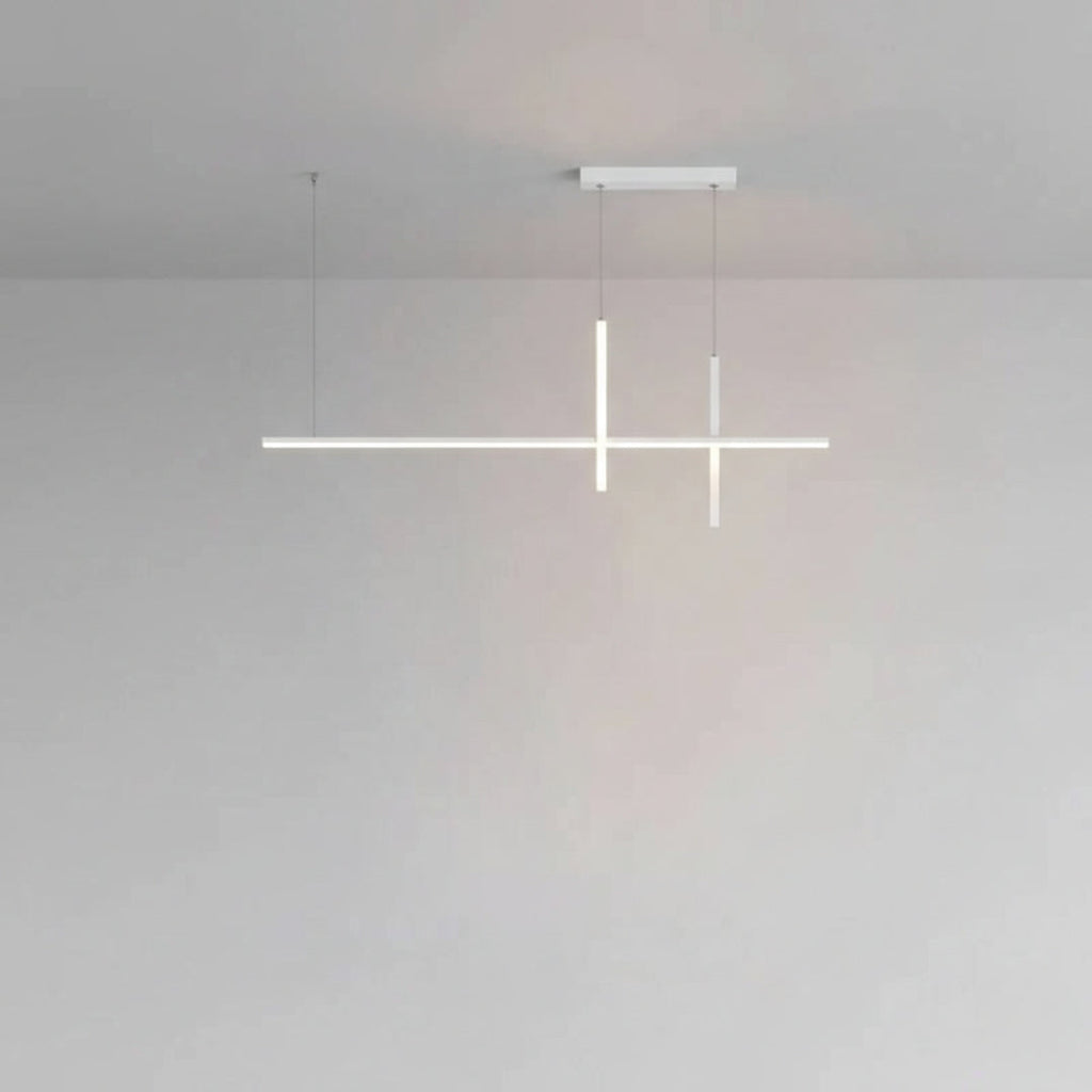 Lustre LED Noir Minimaliste Dimmable Moderne