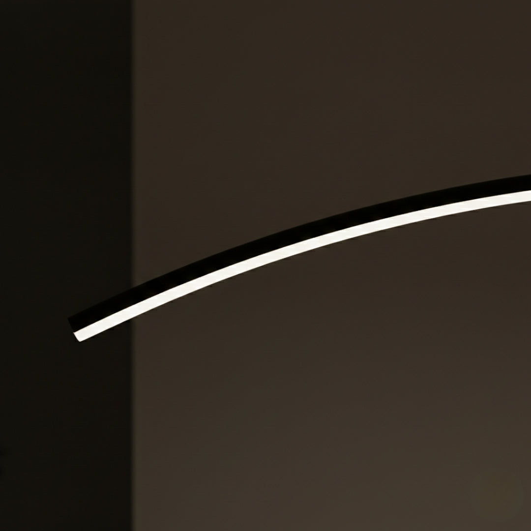 Lustre LED design moderne en arc de cercle – Élégance lumineuse
