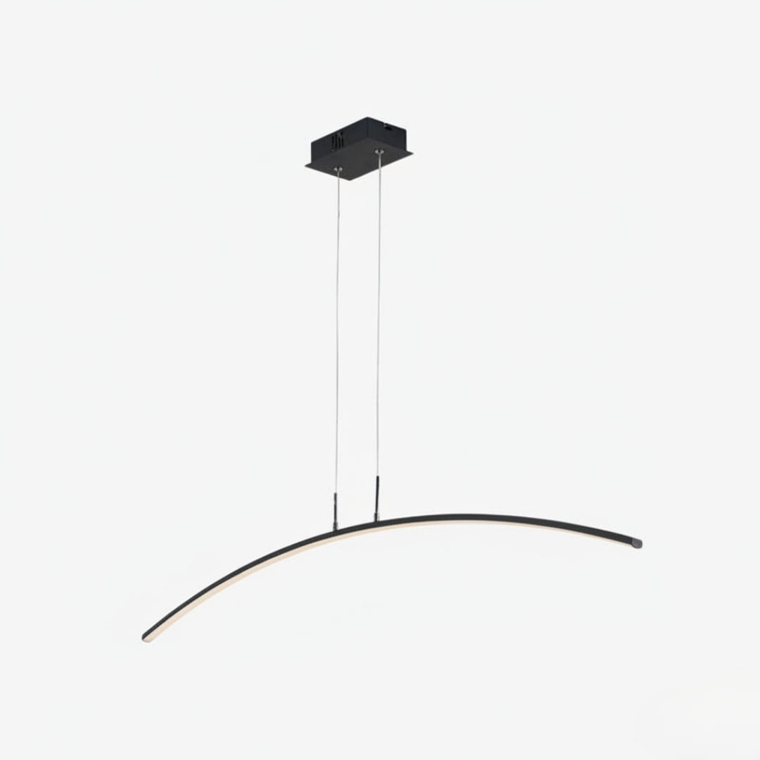 Lustre LED design moderne en arc de cercle – Élégance lumineuse