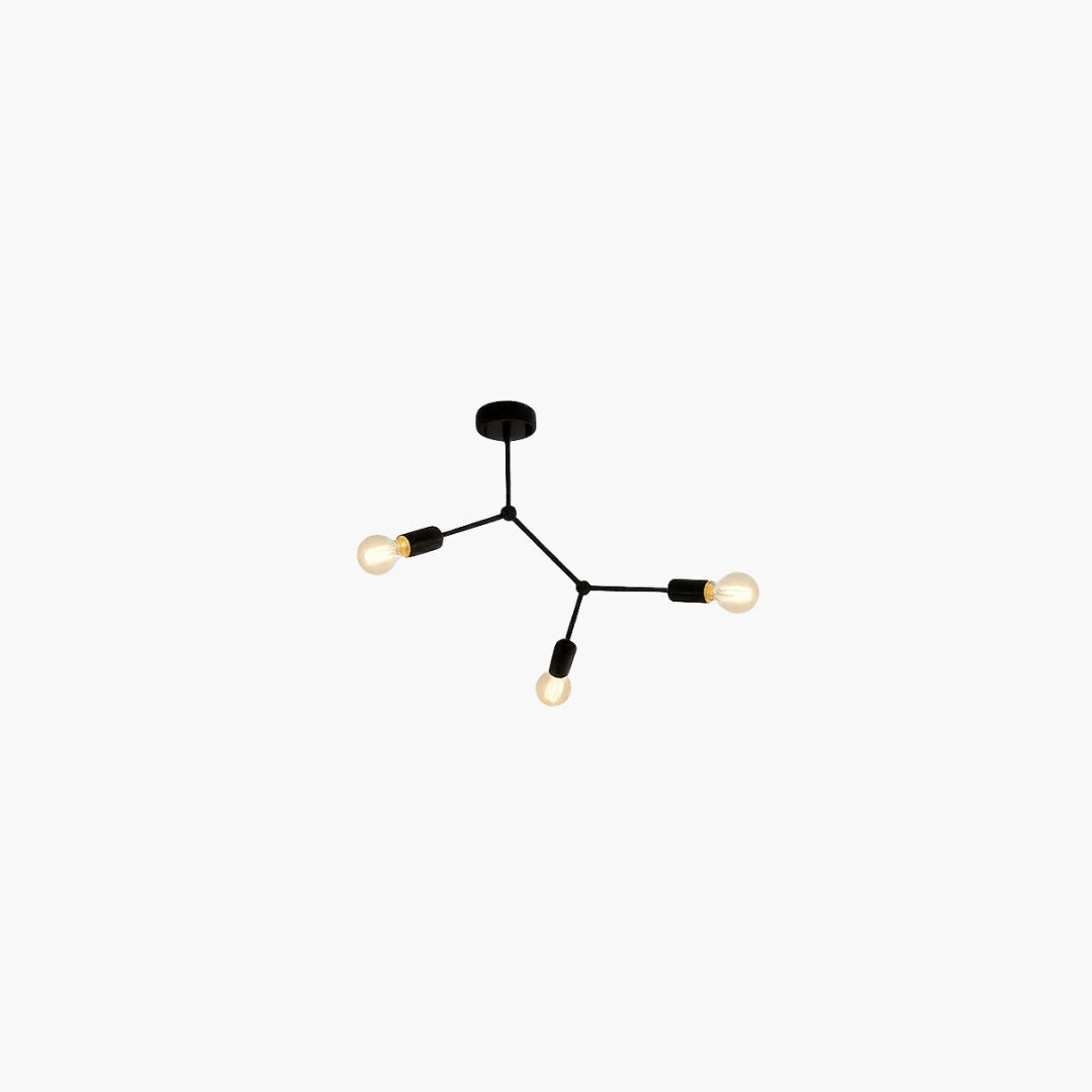Plafonnier Branche Spots Rétro Design