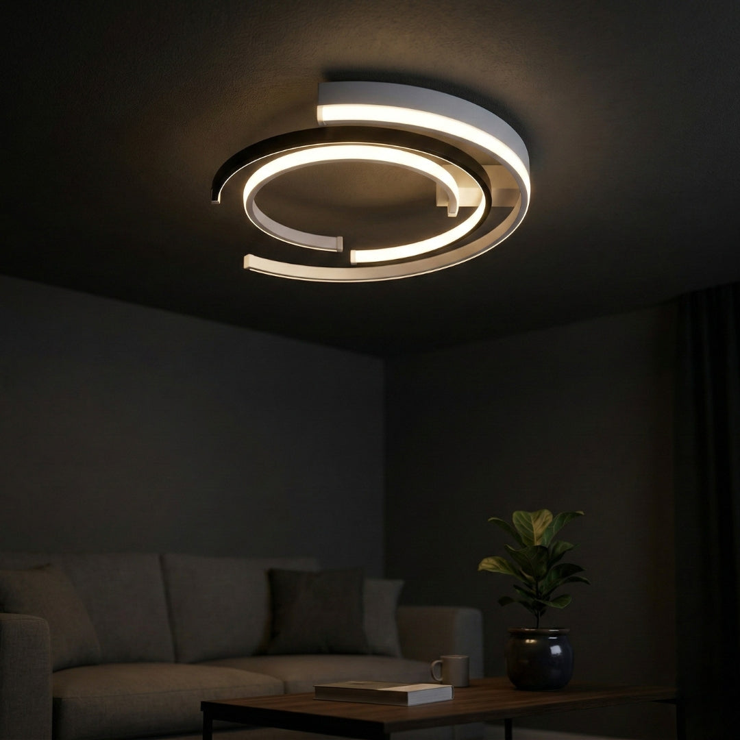 Plafonnier LED Design Arc Circulaire Moderne