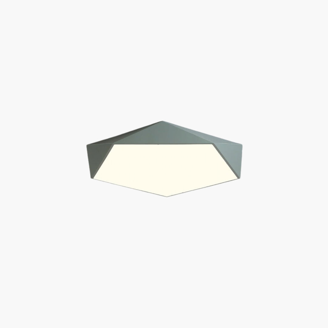 Plafonnier LED Design Géométrique Coloré