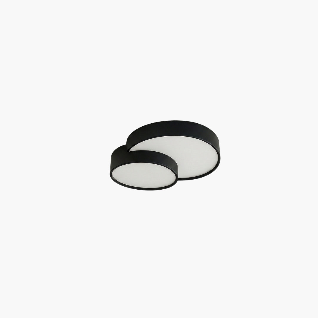 Plafonnier LED Design Noir Élégant Moderne