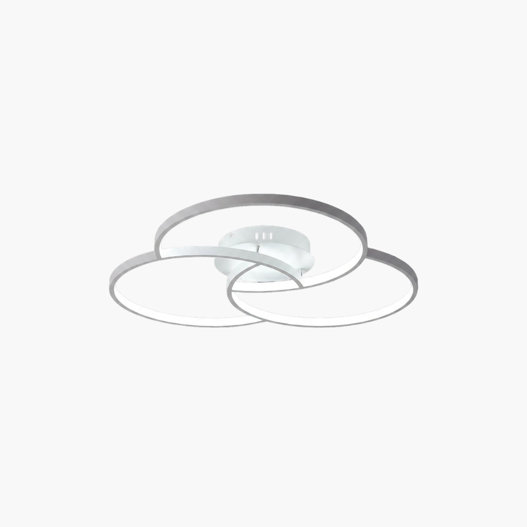 Plafonnier LED Design Rosace Triple Cercle
