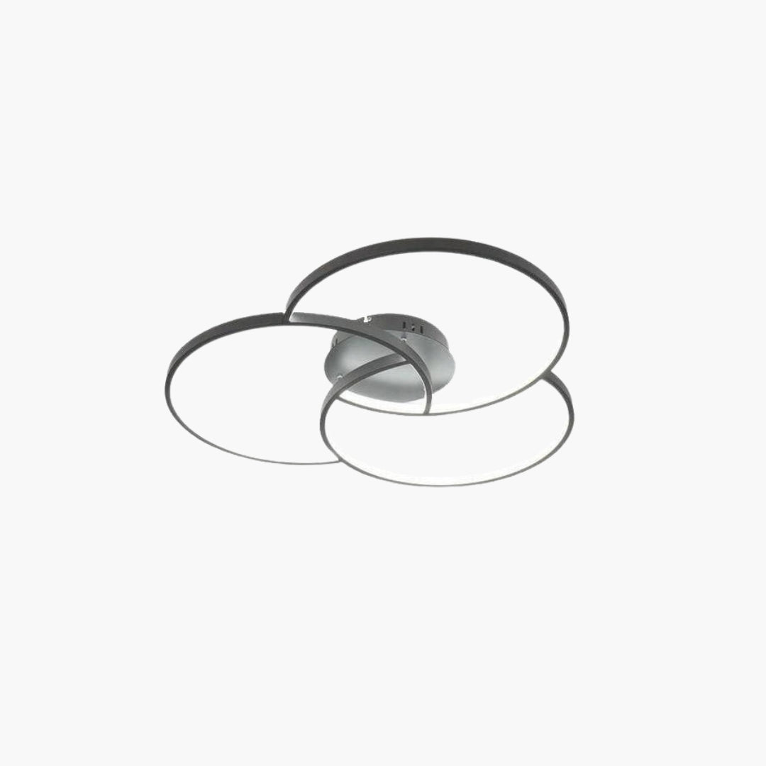 Plafonnier LED Design Rosace Triple Cercle