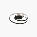 Plafonnier LED Double Boucle Noir
