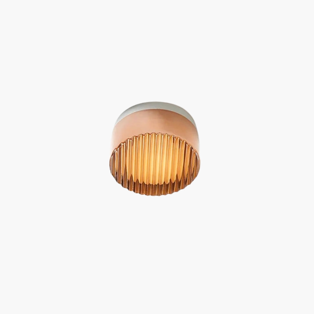 Plafonnier LED Minimaliste en Verre Nordique
