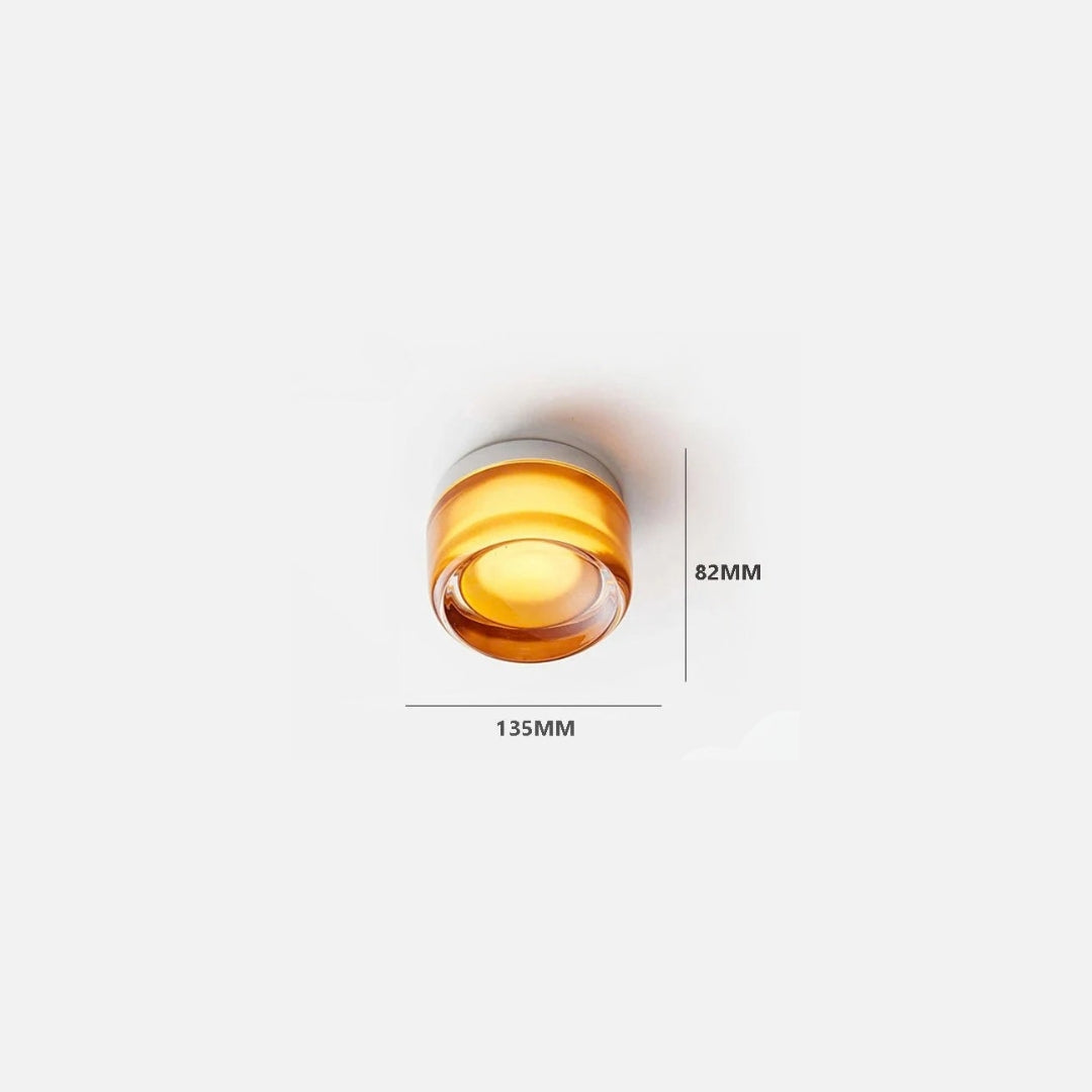 Plafonnier LED Minimaliste en Verre Nordique