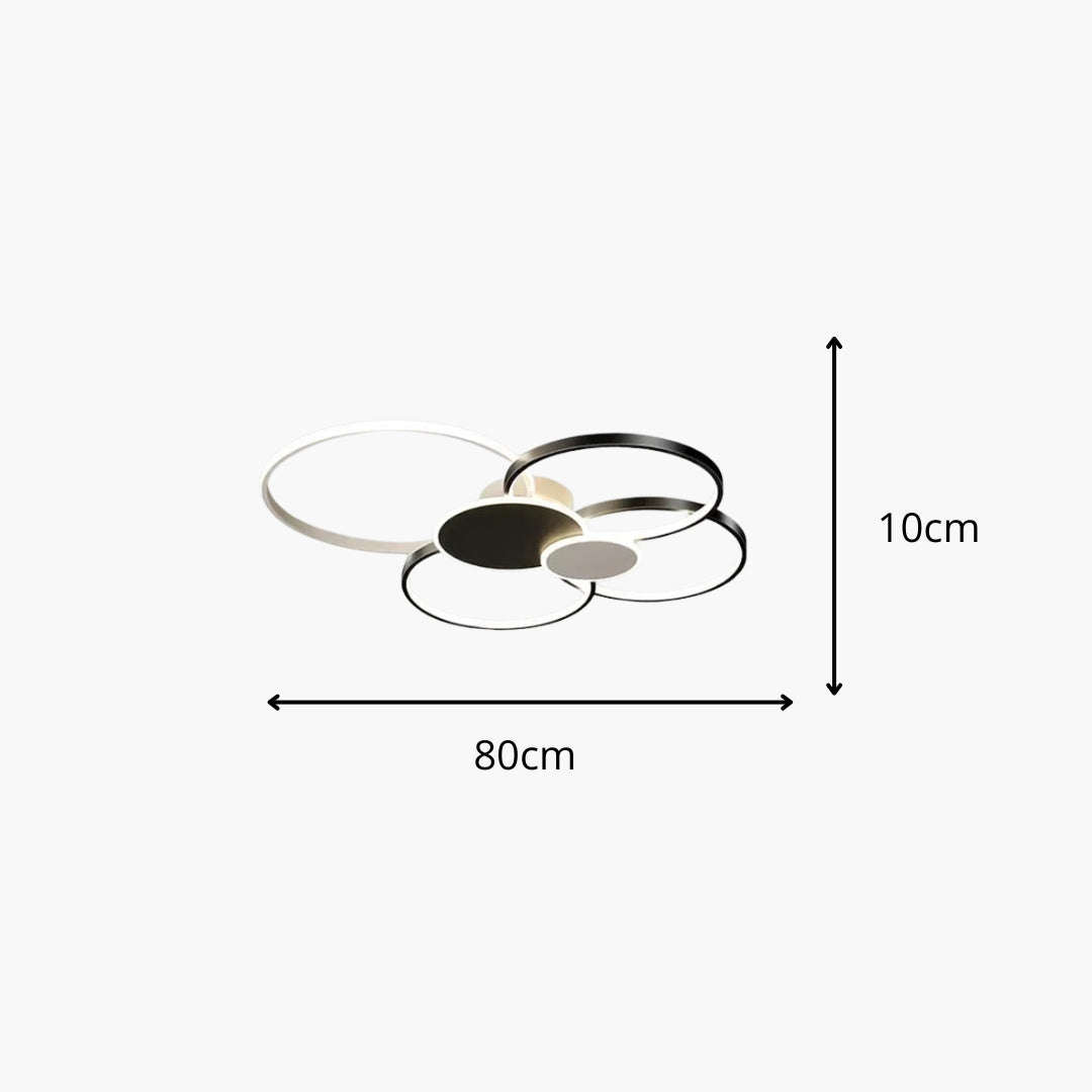 Plafonnier LED Moderne Dimmer avec Télécommande