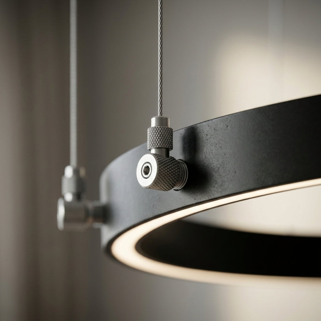 Plafonnier LED Nordique Anneau Rond Moderne