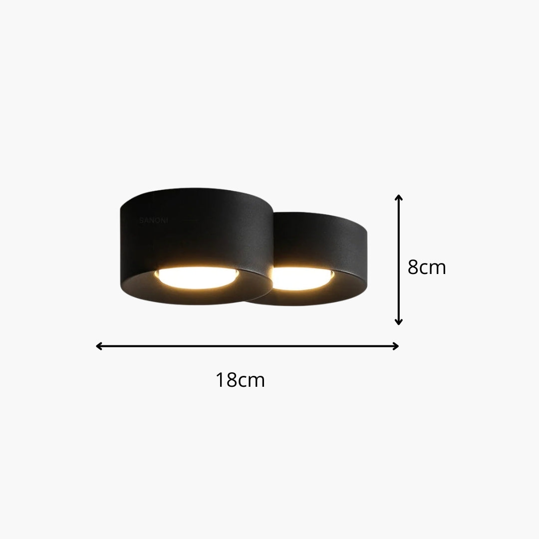 Plafonnier LED cylindre moderne intérieur minimaliste