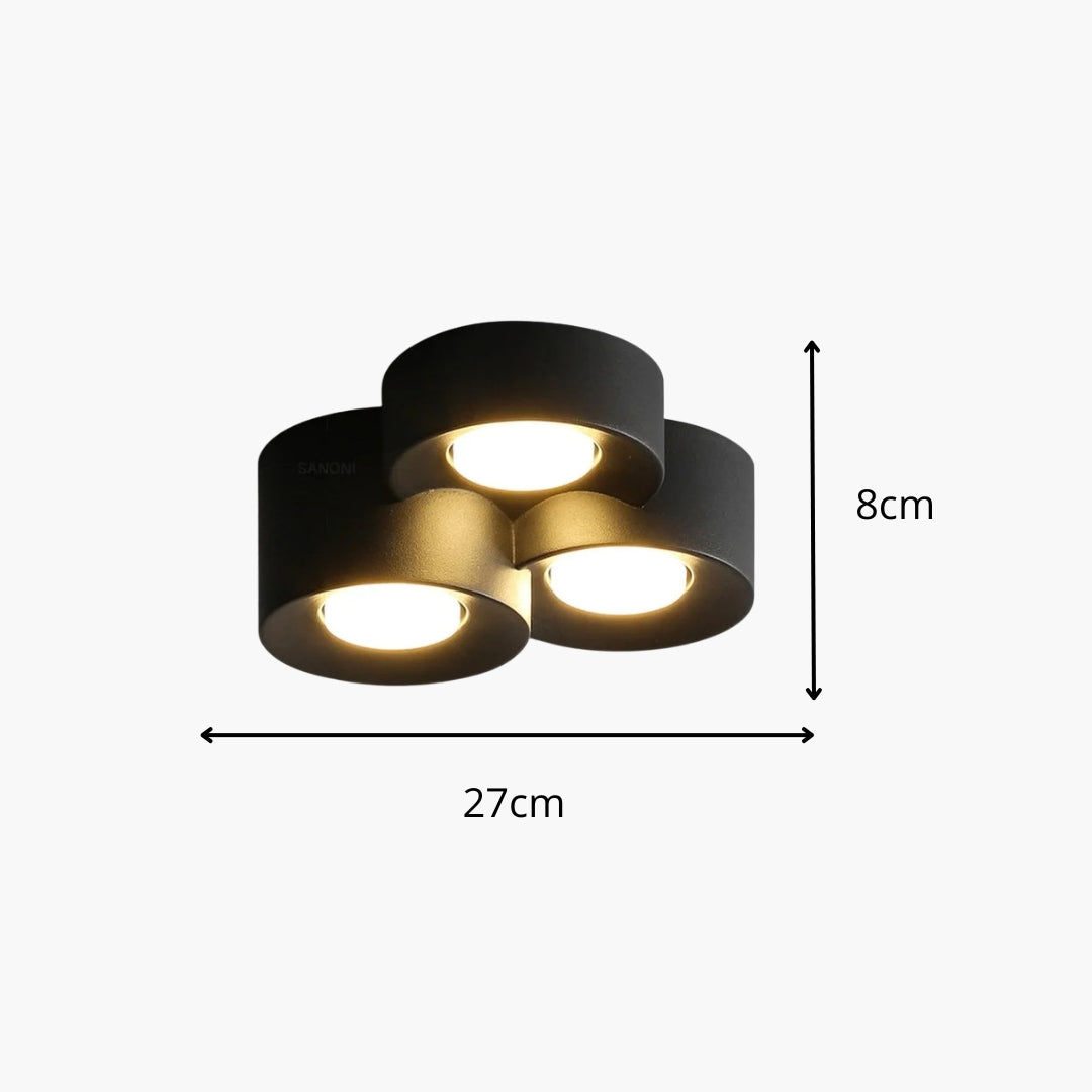 Plafonnier LED cylindre moderne intérieur minimaliste