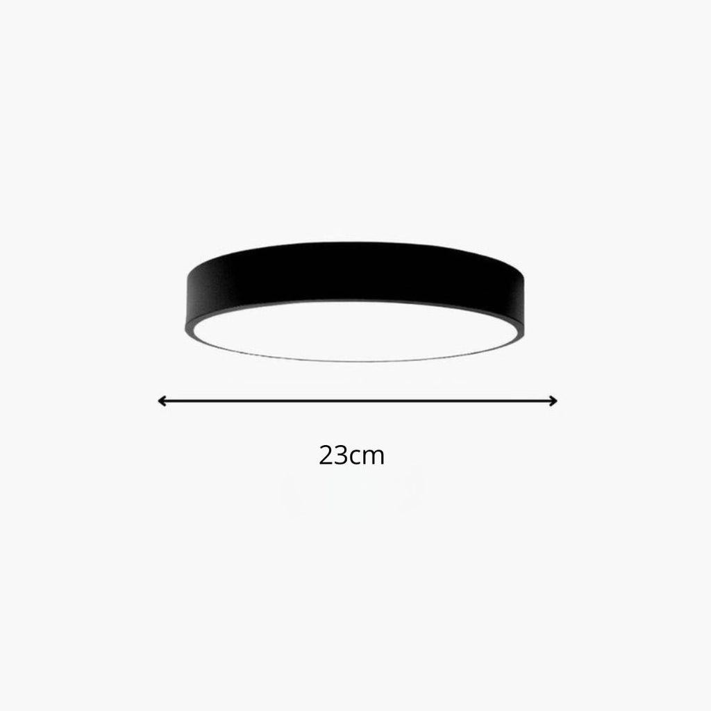 Plafonnier LED rond au design minimaliste