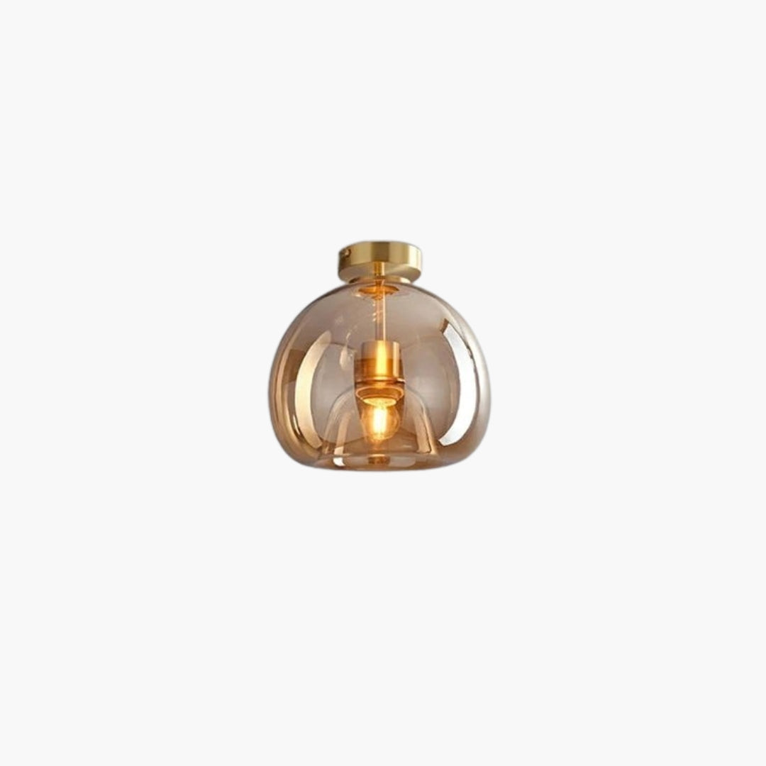 Plafonnier LED en Verre Moderne Élégant