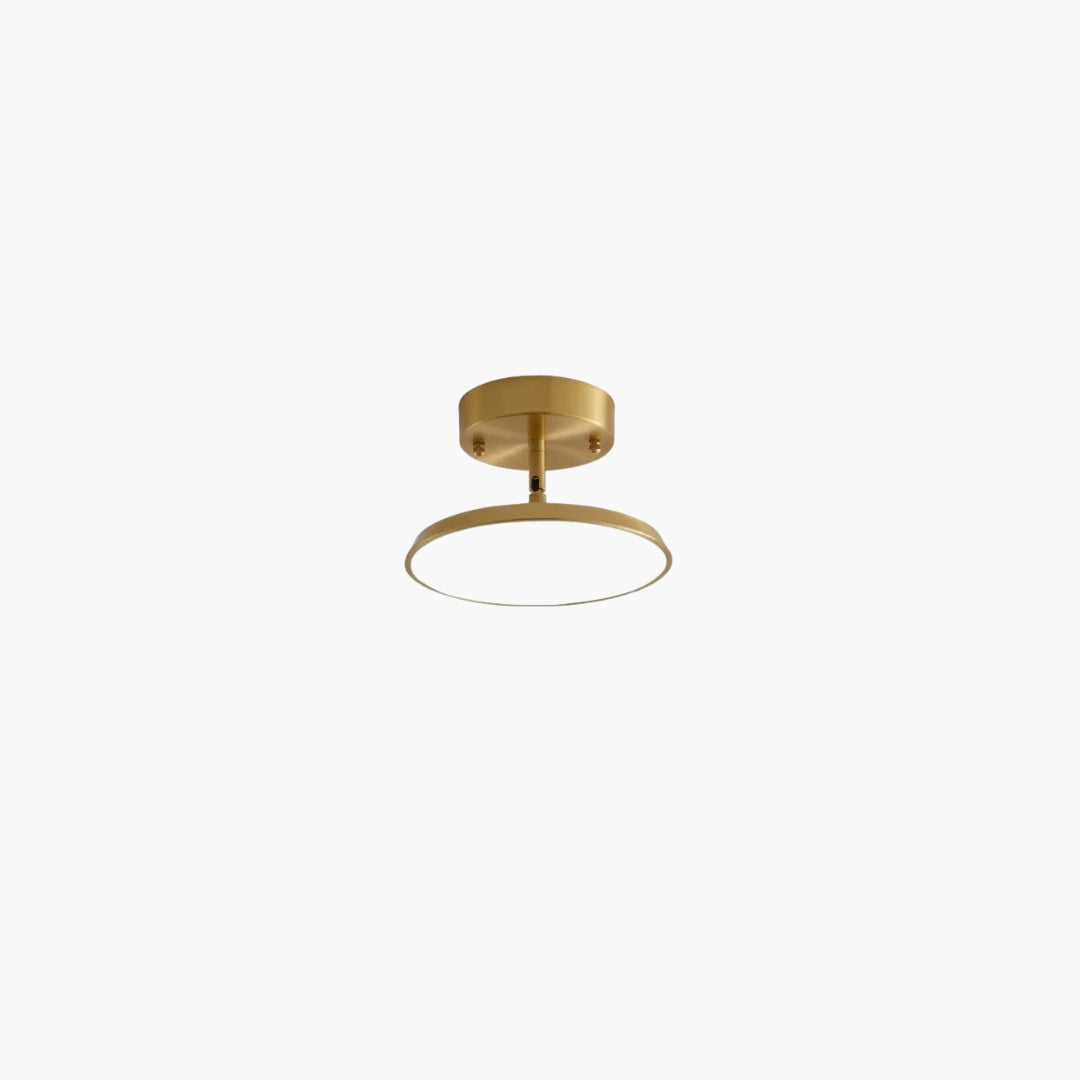 Plafonnier LED minimaliste cuivre design moderne