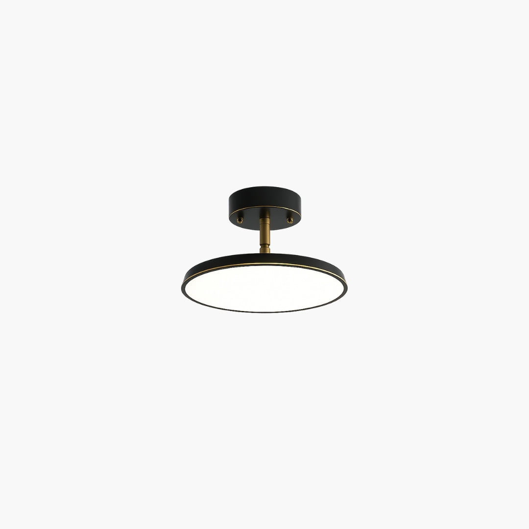 Plafonnier LED minimaliste cuivre design moderne