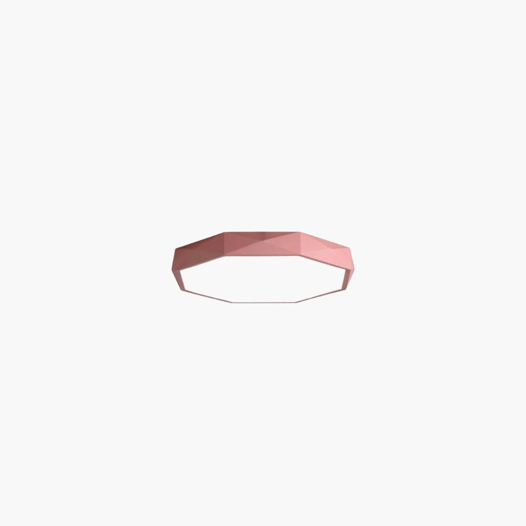 Plafonnier LED octogonal coloré ultra fin Balcony
