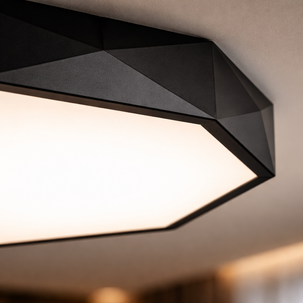 Plafonnier LED octogonal coloré ultra fin Balcony