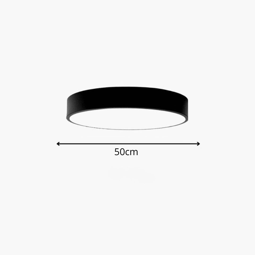 Plafonnier LED rond au design minimaliste