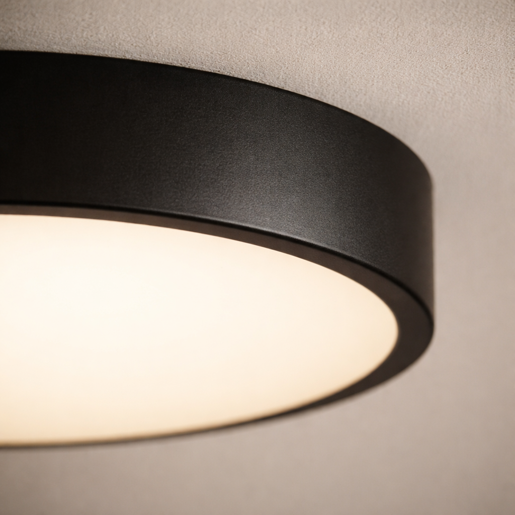 Plafonnier LED rond au design minimaliste