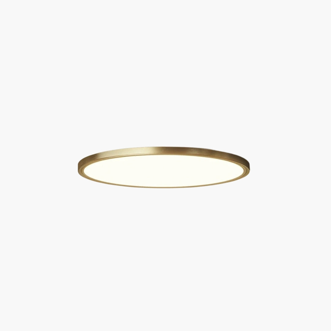 Plafonnier cuivre minimaliste au style raffiné
