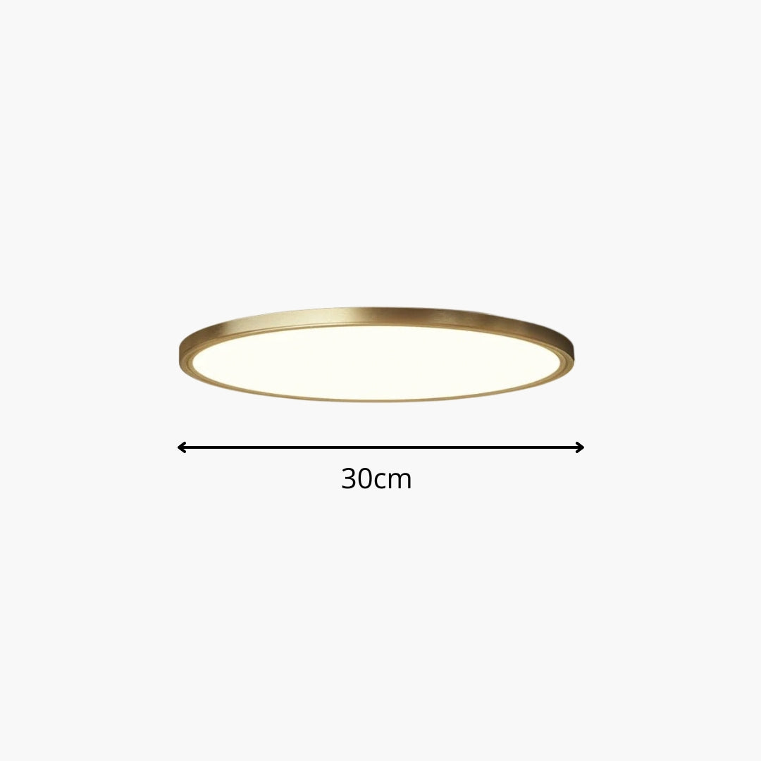 Plafonnier cuivre minimaliste au style raffiné