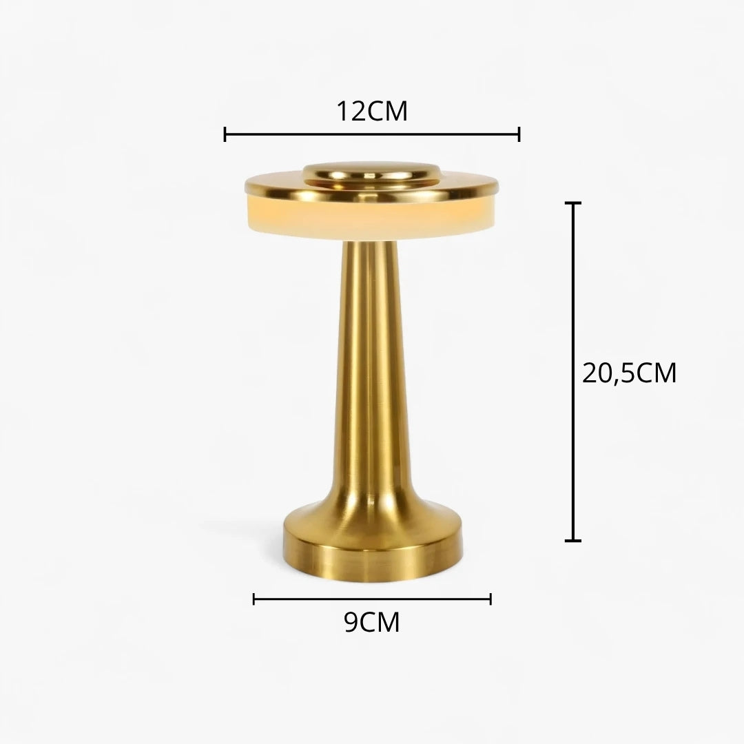 Lampe De Chevet Tactile Doré