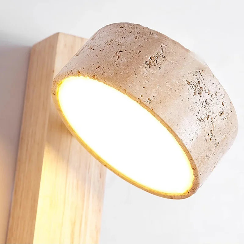 Lampe De Chevet Murale Travertin