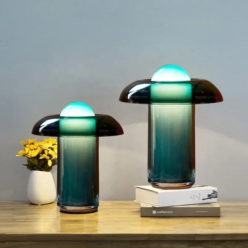 Lampe De Chevet Verre Moderne