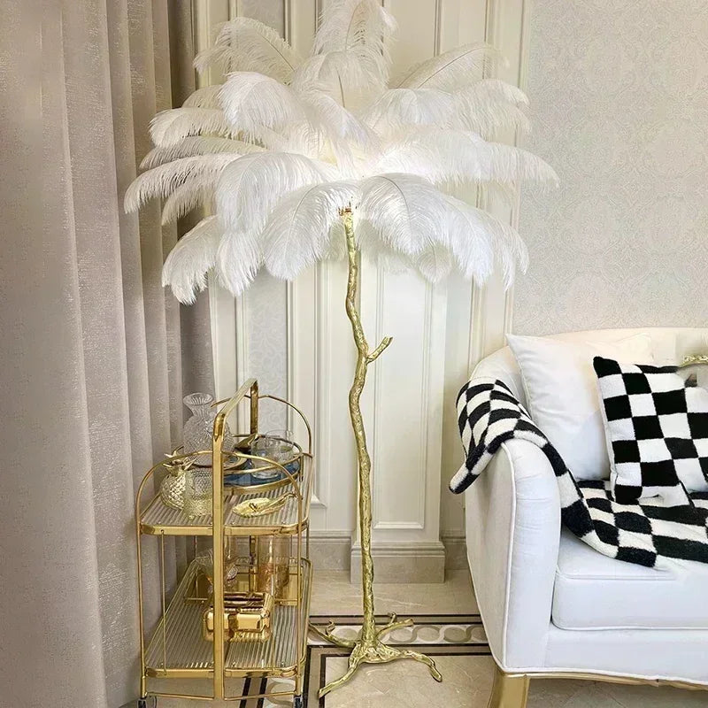 Lampe Plume d'Autruche