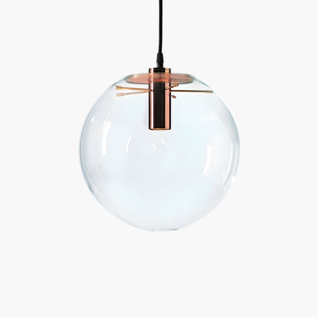 Suspension Boule en Verre LED Rose Gold ou Noir