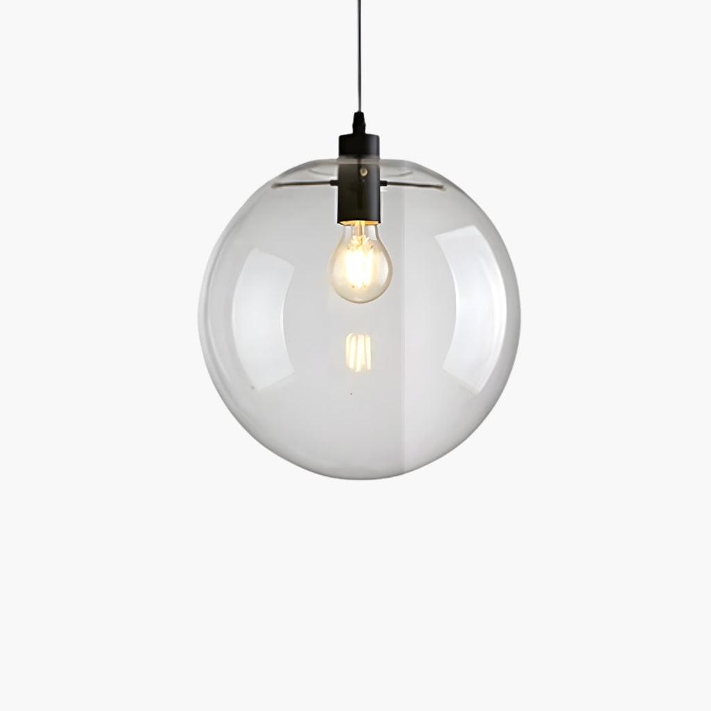Suspension Boule en Verre LED Rose Gold ou Noir
