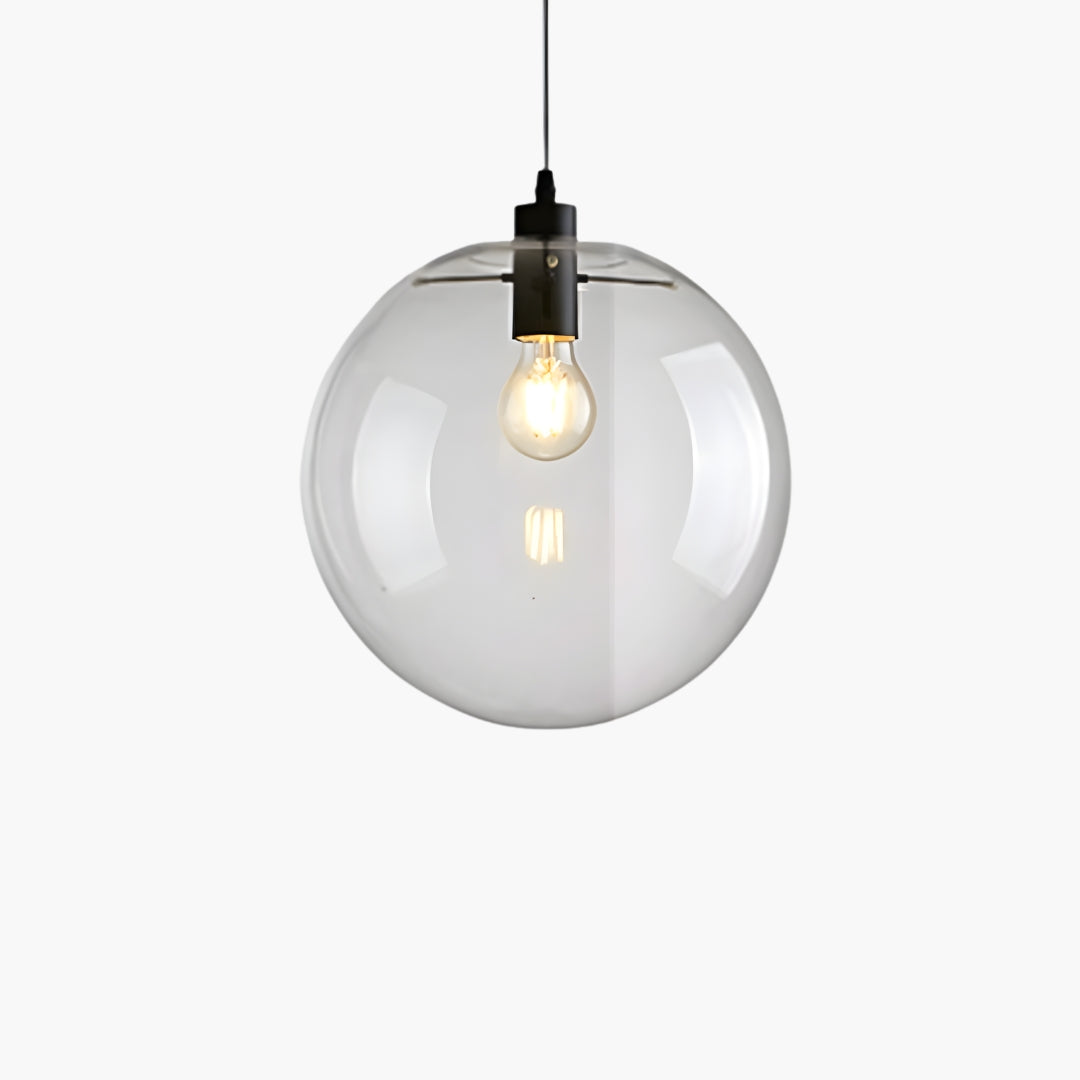 Suspension Boule en Verre LED Rose Gold ou Noir