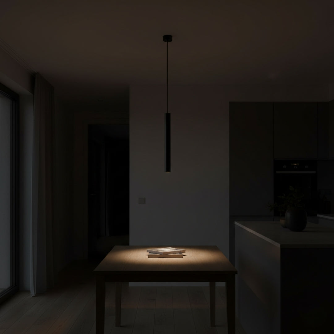 Suspension LED Cylindre Tubulaire Minimaliste