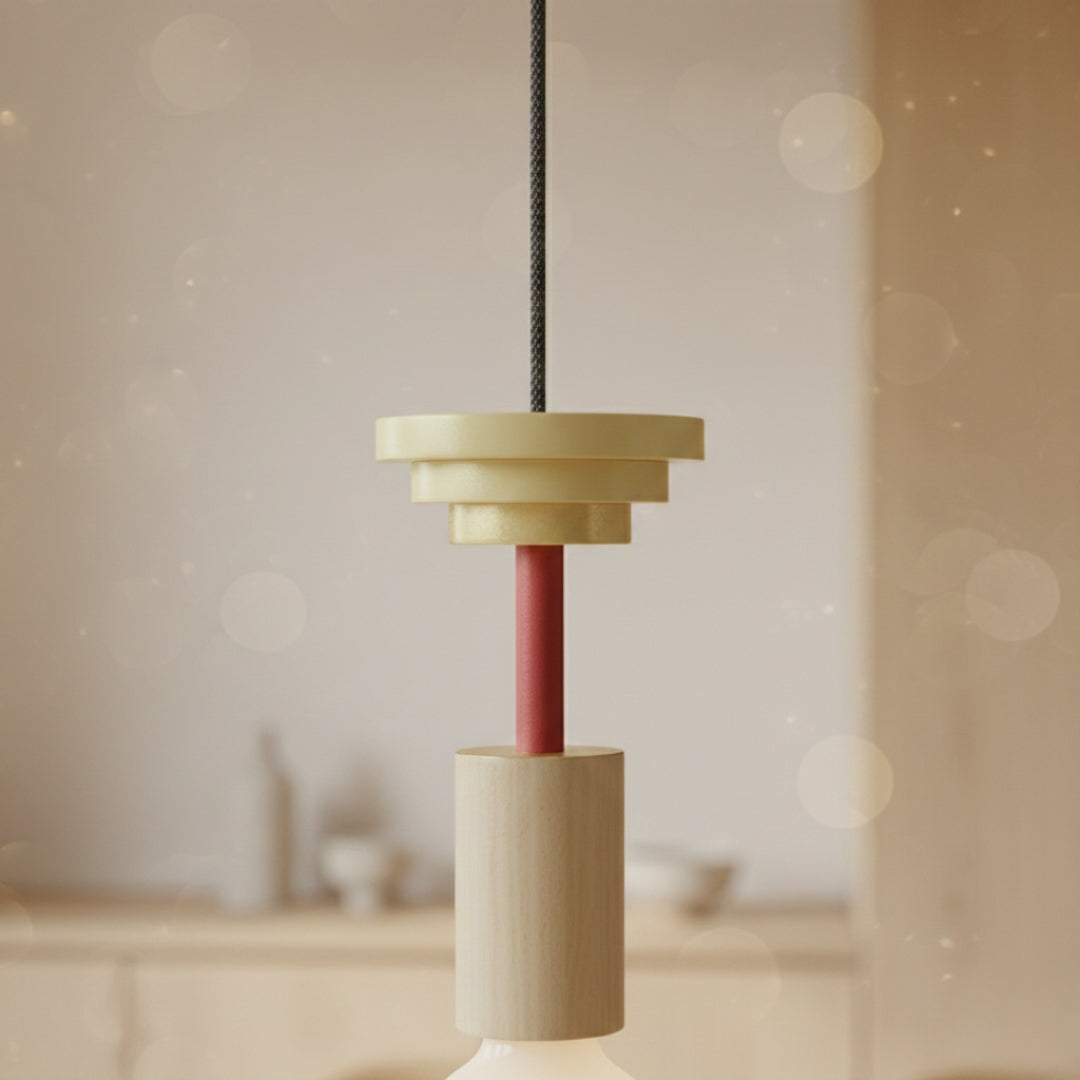 Suspension LED Bois Style Nordique