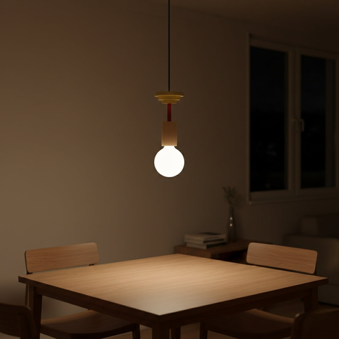 Suspension LED Bois Style Nordique