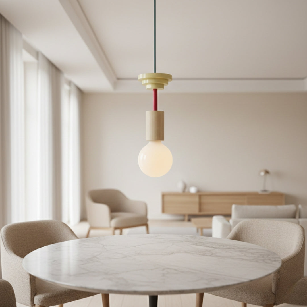 Suspension LED Bois Style Nordique